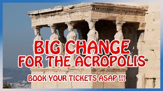 Athens : NEW SYSTEM for the ACROPOLIS TICKETS (book them before they're sold out !)