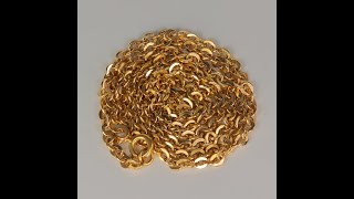 ESTATE - 18K Yellow Gold Cable Link Chain 22\\
