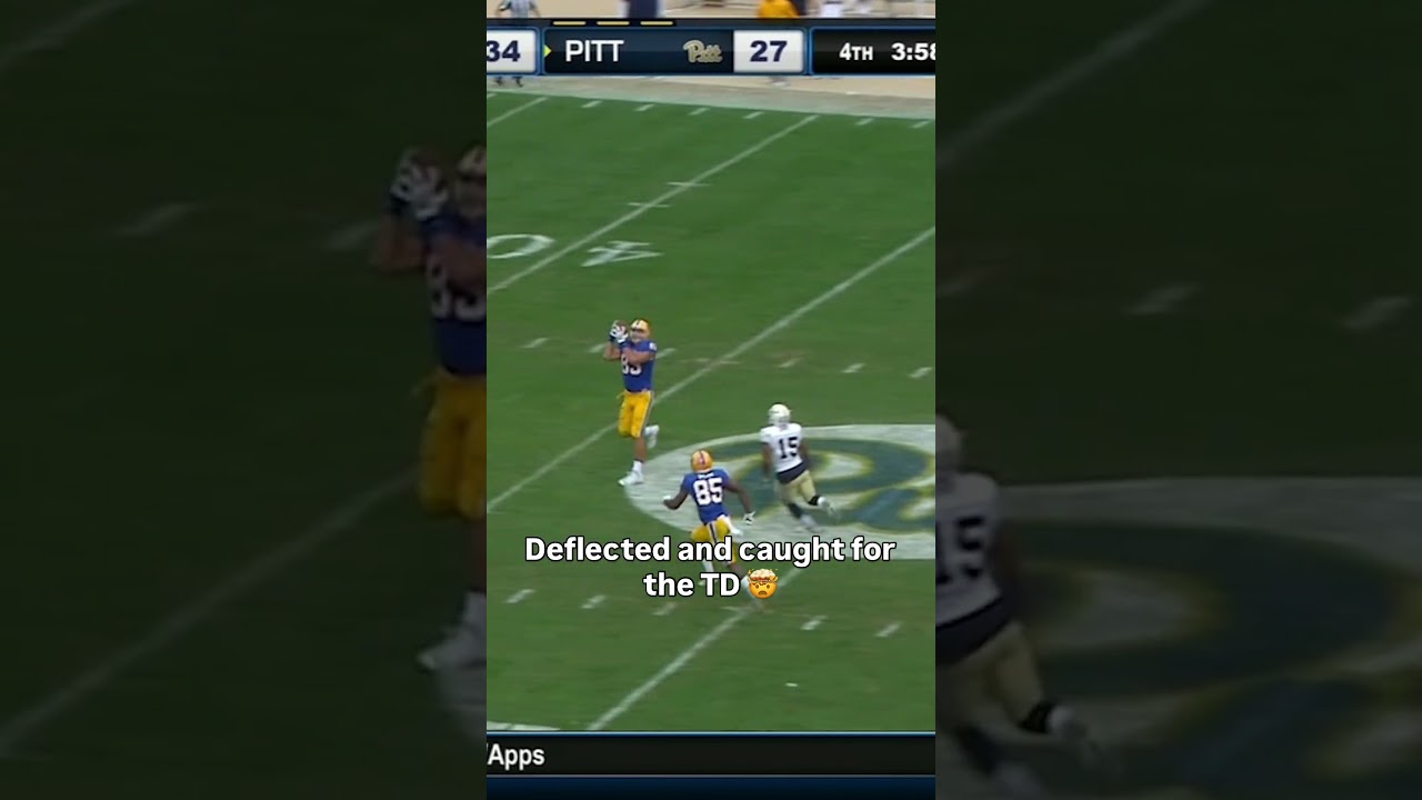 That tipped right into his hands π³ #pittsburghpanthers #accfootball #collegefootball