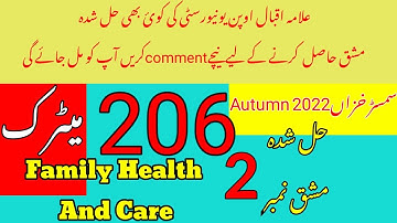 AIOU Code 206 Solved Assignment No.2 Autumn 2022