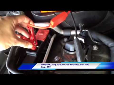 Resqfrog Jump Start Demo On Mercedes Benz E350 Coupe 2011