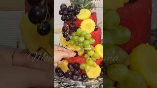 طريقة جديدة لتقديم الفواكه How to make #fruitsplatedecoration  #diy 