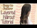 LONG LAYERED HAIRCUT TUTORIAL-STEP BY STEP