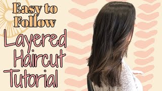 LONG LAYERED HAIRCUT TUTORIALSTEP BY STEP //Wholy hair