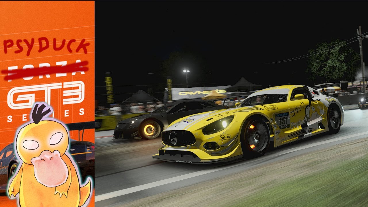 Forza Motorsport - GT3 - AMG Psyduck gets mental on Road America at night !!!