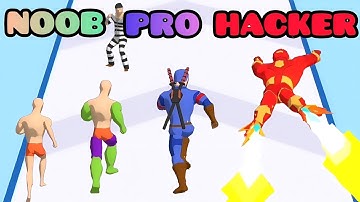 NOOB vs PRO vs HACKER in Mashup Hero
