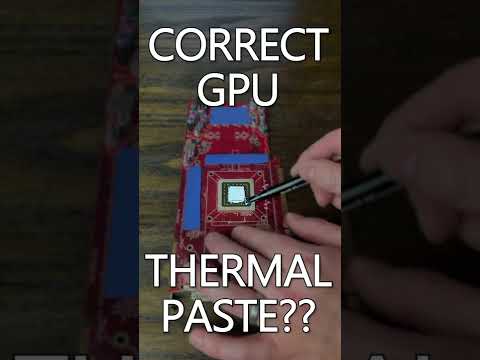 GPU Thermal Paste - The WRONG Way #Short