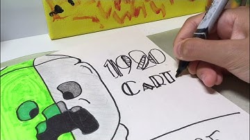 Drawing A Minecraft Creeper In 4 Different Styles! 🎨