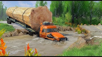 The SHOCKING Truth About Extreme Logging Payloads on Dangerous Routes - Spintires Mudrunner 2018