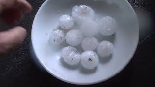 Freak Hail Storm - Large Hail Stones Pummel My Car and House in the Spokane Valley 08-11-2022