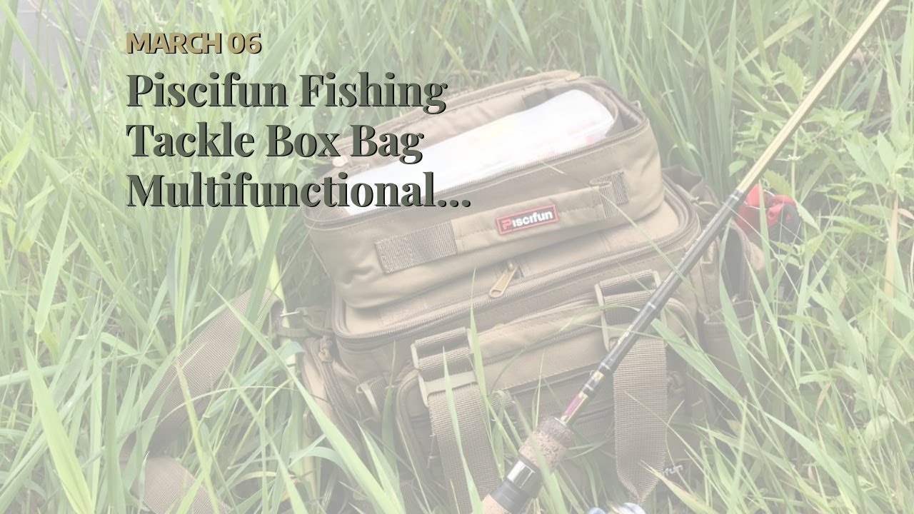 Piscifun Fishing Tackle Box Bag Multifunctional Large Storage Tackle