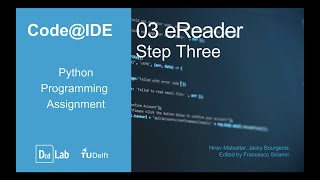 Code@IDE Python Programming Assignment 3: eReader - step 3