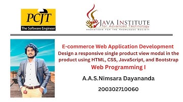 Web project Task 45 | 1st year | Semester 01 | Java Institute | E-commerce Web Application