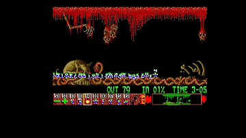 Lemmings Tricky Level 14 Walkthrough Menacing Amiga