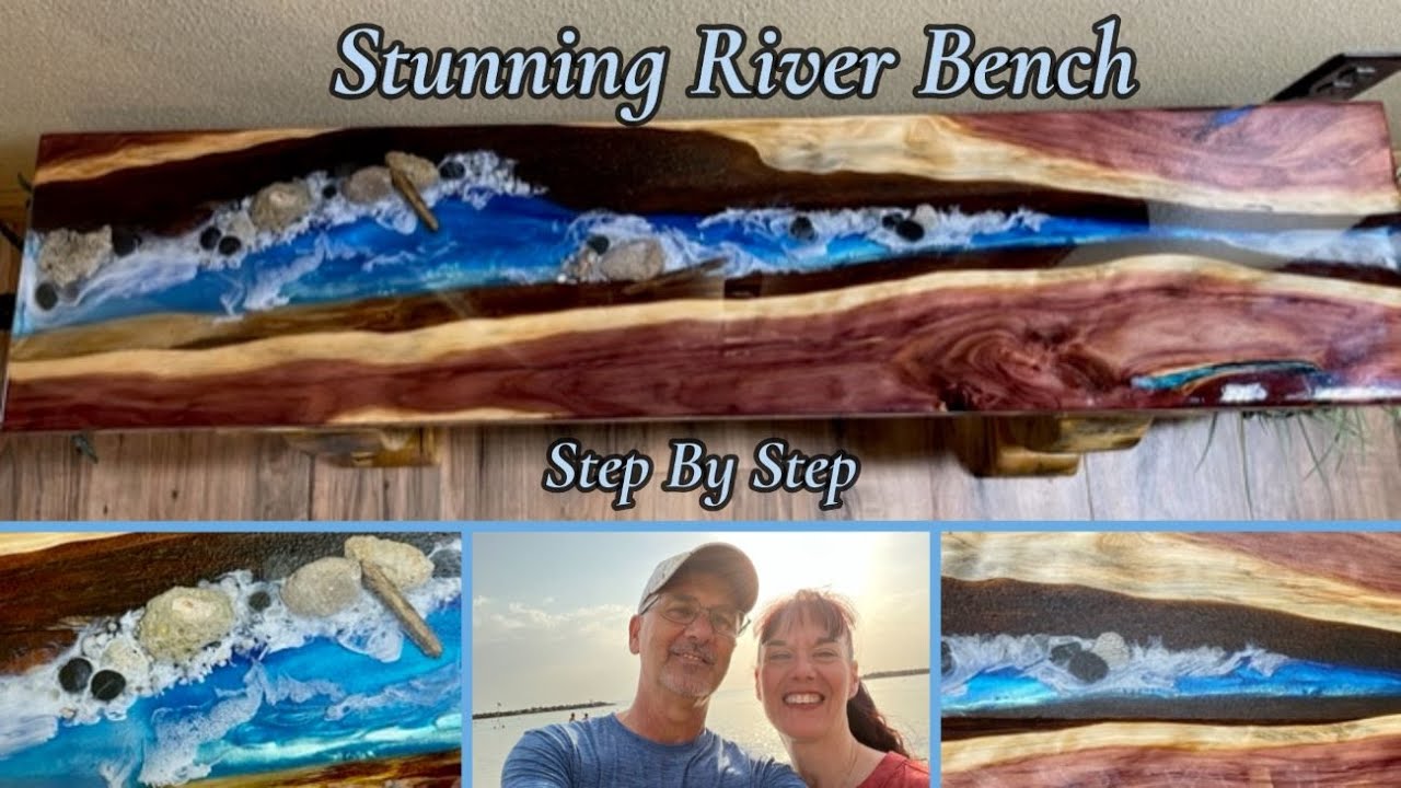 #216 How To Make An Epoxy/Resin River Bench Beach Style! Full Tutorial