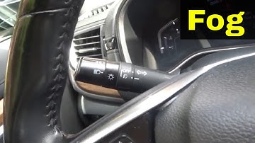 CR-V Fog Light Tutorial-How To Turn On And Off-Easy Instructions