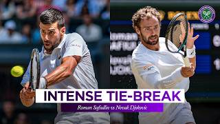 Top-tier tie-break! ⚔️ | Roman Safiullin vs Novak Djokovic | Wimbledon 2026