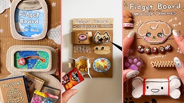 Rating My Fidget Boards ✨ ASMR Compilation 💖 #asmr #creative #tikipaper