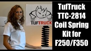 Ford F250/F350 Super Duty TufTruck TTC 2814 Coil Spring Kit video by sdtrucksprings 9,994 views 9 years ago 2 minutes, 15 seconds