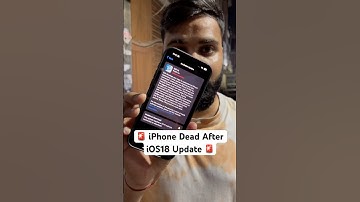 🚨iPhone dead issue After iOS 18 Update 🚨