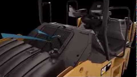 Airflow on the Cat® Tandem Vibratory Rollers Animation