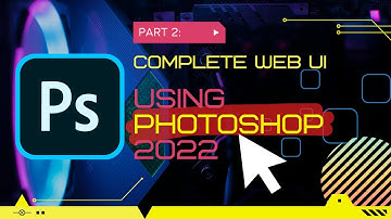Complete web UI UX design using photoshop 2022 (part 2) | urdu / hindi