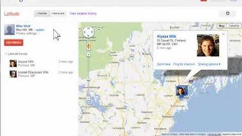 Using Google Latitude