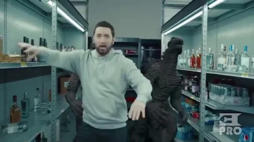 Eminem’s “Godzilla ft JuiceWRLD  the teaser.