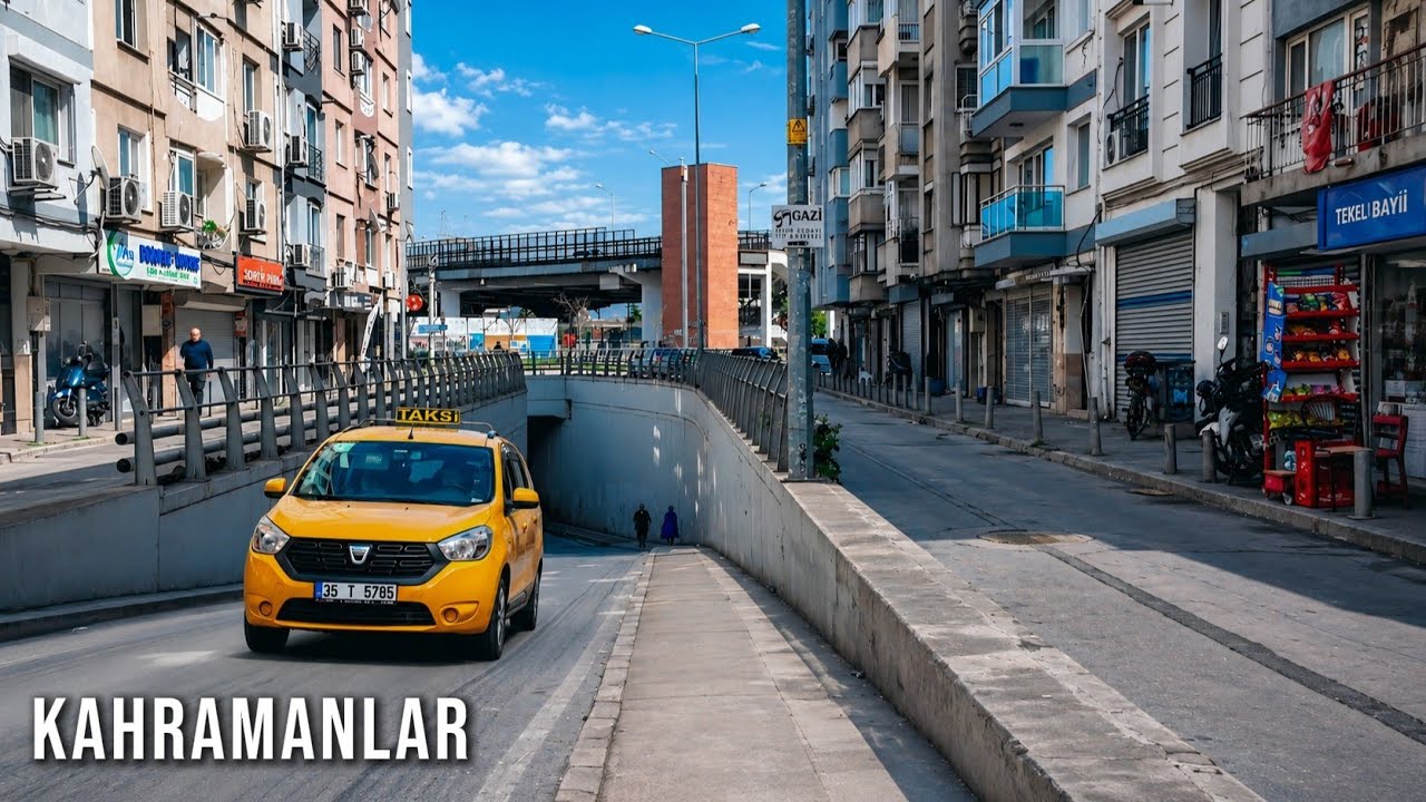 Izmir, तुर्किये | kahramanlar | पैदल यात्रा 4K