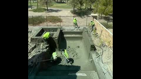 Swimming Pool Shotcrete Time Lapse
