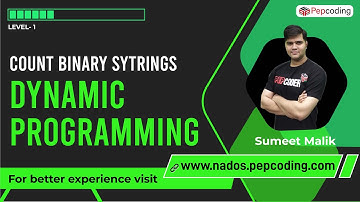 Count Binary Strings | Binary Strings with no consecutive 0