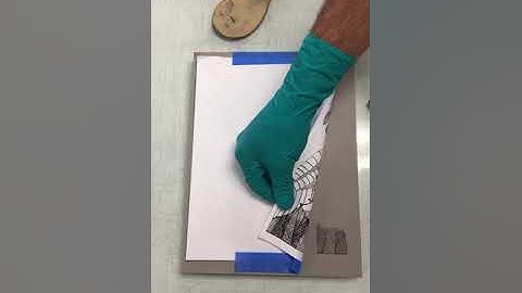 Chartpak marker transfer onto linoleum