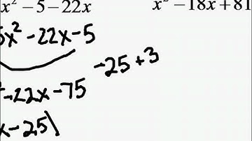 Algebra 2 5.2 Part 2 Examples Solving Quadratic Equations by Factoring