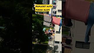 Extra hati hati jemur baju di Singapura#jemurandisingapur#short#jemuranbaju