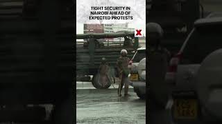 #kenya | Security Tightened in Nairobi as Protests Loom on Uprising Anniversary #nairobi #shorts