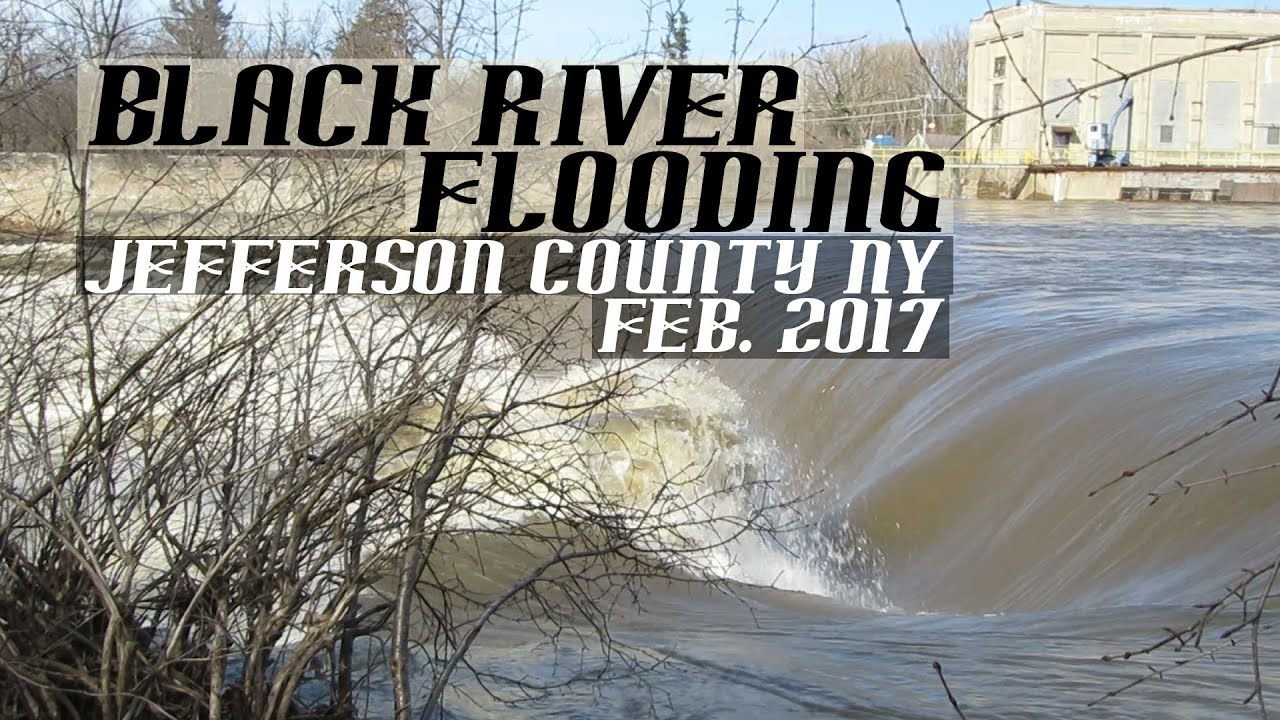 Black River Approaching Flood Stage Watertown, NY 2/25/2017 YouTube
