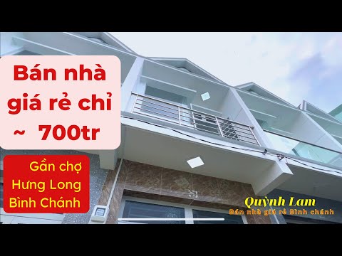 Video Bán nhà gần chợ Hưng Long, Bình Chánh, giá rẻ chỉ hơn... - youtube