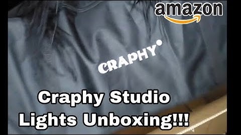 CRAPHY STUDIO PROFESSIONAL LIGHTS UNBOXING!! Amazon 🧿🧿🧿