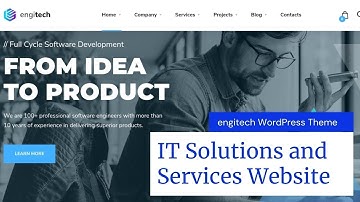 Professionele website voor IT-oplossingen en -diensten | Engitech WordPress-thema | Website voor ...