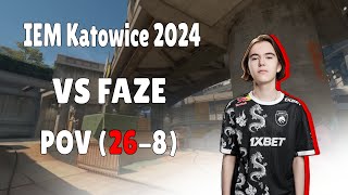 CS2 POV donk (26-8) vs FAZE (overpass) - IEM Katowice 2024 GRAND FINAL 3 MAP