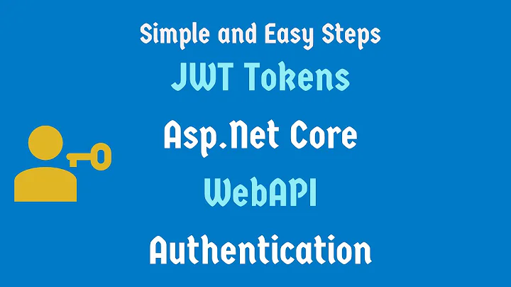 Web API token based authentication example C# step by step | Asp.Net Core