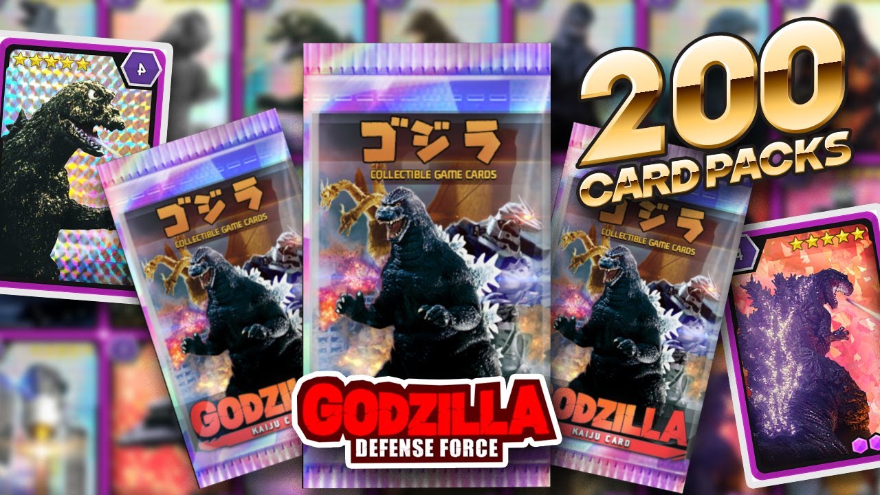 HOLOGRAM GODZILLA CARDS UNLOCK FROM 200 RARE CARd PACK