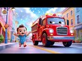 Baby Fire Truck Vroom Vroom 🚒🔥 | Learn Vehicles for Kids | Fun Preschool Learning