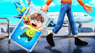 Smarty Builds a TINY POOL Inside DADDYS SUITCASE!