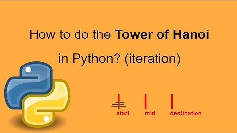 How to do the Tower of Hanoi in Python? (using iteration)