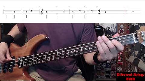 Different Strings by Rush - Bass Cover with Tabs Play-Along
