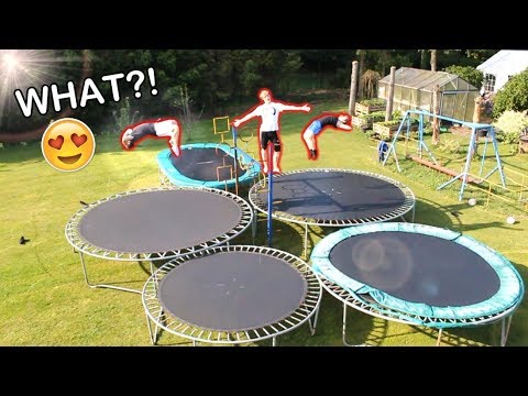BACKYARD TRAMPOLINE PARK! YouTube BACKYARD TRAMPOLINE PARK! YouTube