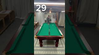 41 point break 8ft table line up #snooker #pool #billiards #breakbuilding #cueballcontrol #chicken