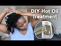 DIY Hot Oil Treatment For Dry Locs | Use & Review Of A Jabu Stone Product | South African YouTuber