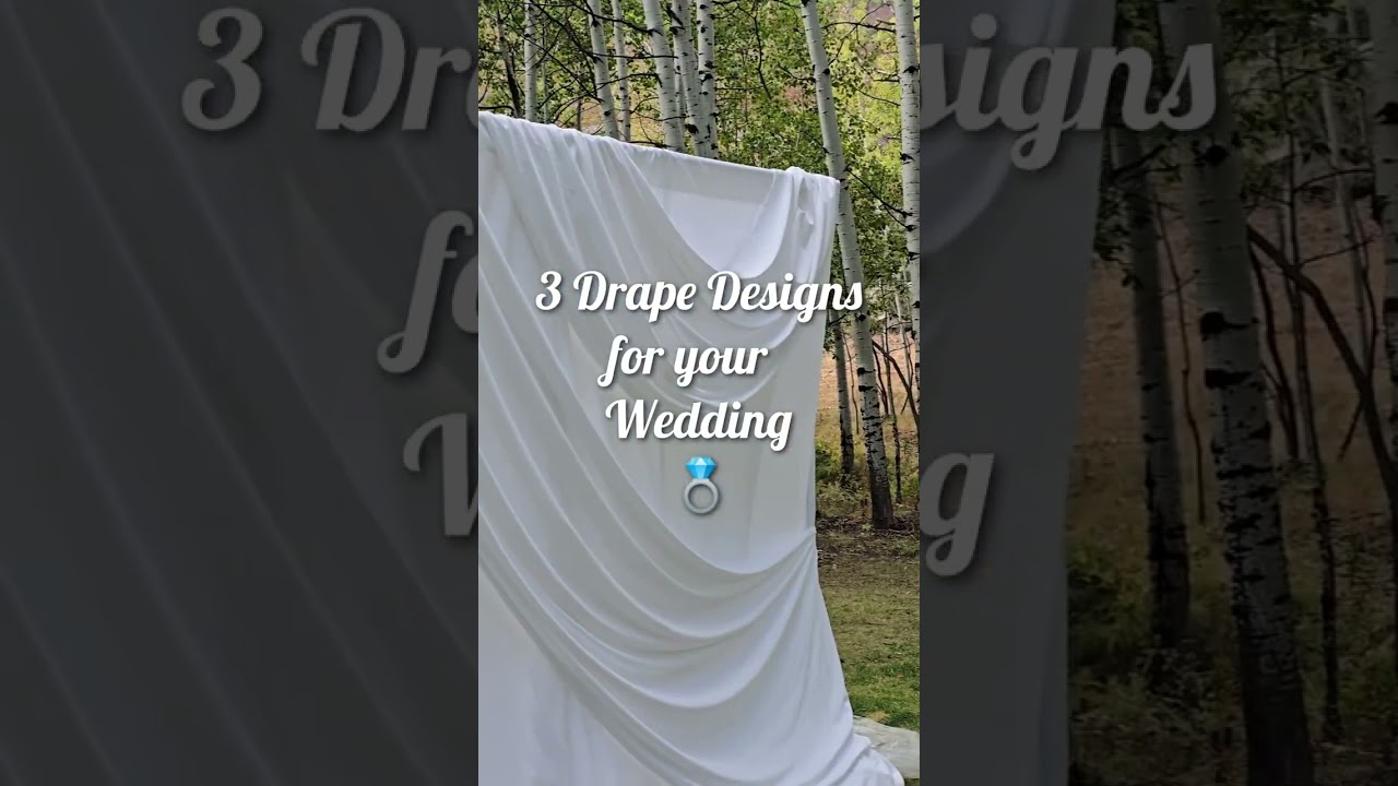Wedding Ceremony Drape Ideas & Custom Designs in Park City Utah